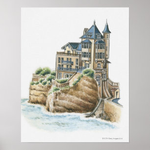 Landhaus Belza, Biarritz, Frankreich Poster