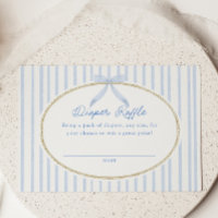 Landhaus Blau Baby Shower Windel-Raffle