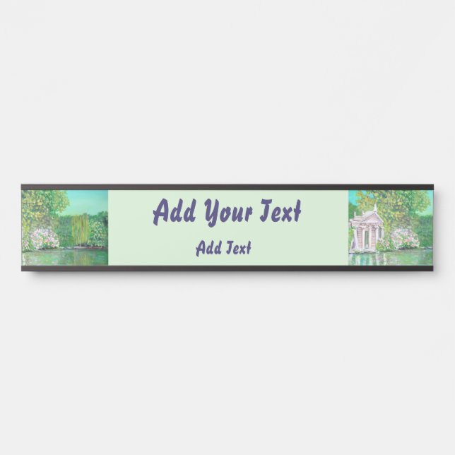 Landhaus Borghese - hängendes Namensschild (Vorderseite )