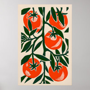 Landhaus Chic Eklektischer Tomatenprint - Trendig Poster