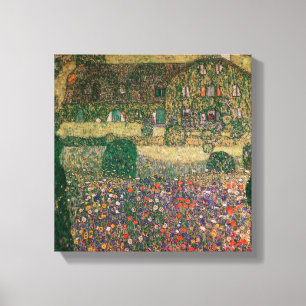 Landhaus durch das Attersee, c.1914 Leinwanddruck