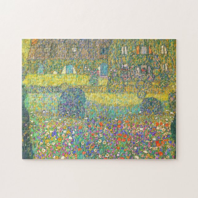 Landhaus Gustav Klimt durch das Attersee Puzzle (Horizontal)