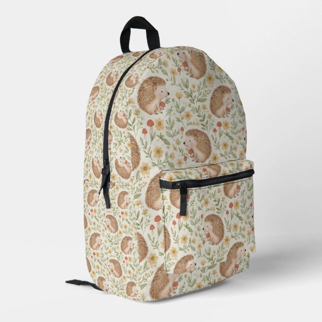 Landhaus-Igel Bedruckter Rucksack (Rückseitige Ecke links)