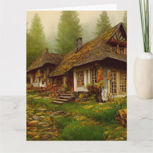 LANDHAUS IM ENGLISCHEN STIL LEERE GRUßKARTE KARTE