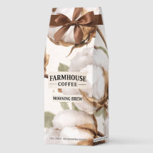 Landhaus Kaffee Baumwolle Botanisch Rustikaler Kaf