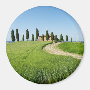 Landhaus mit Zypressen in der Toskana Magnet