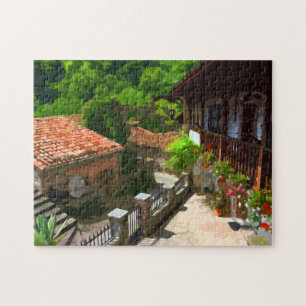 Landhaus, Portugal Postkarten-Puzzle Puzzle