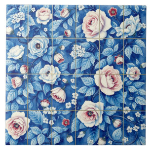 Landhaus-Rosen-Fliese Fliese