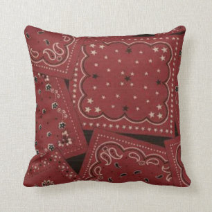 Landhaus-Rot-Bandana-Muster MoJo-Wurfkissen Kissen