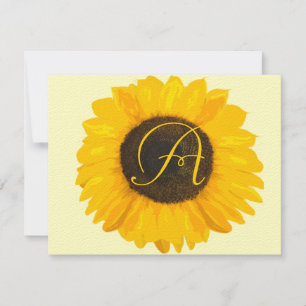 Landhaus-Sonnenblumen-Antwortkarte RSVP Karte