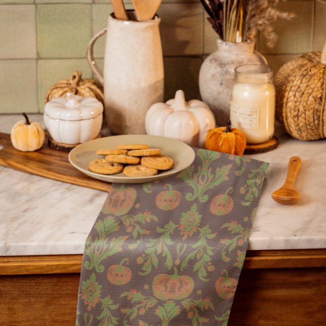 Landhaus-Stil Herbstkürbisse Geschirrtuch (Kitchen towels make a festive accent!)