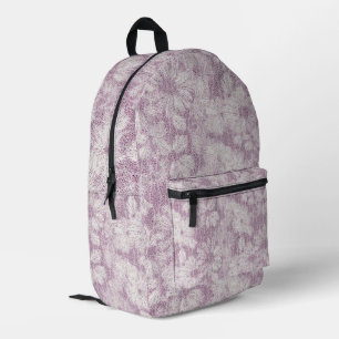 Landhaus-Stil Samtige Flieder-Daisy Bedruckter Rucksack