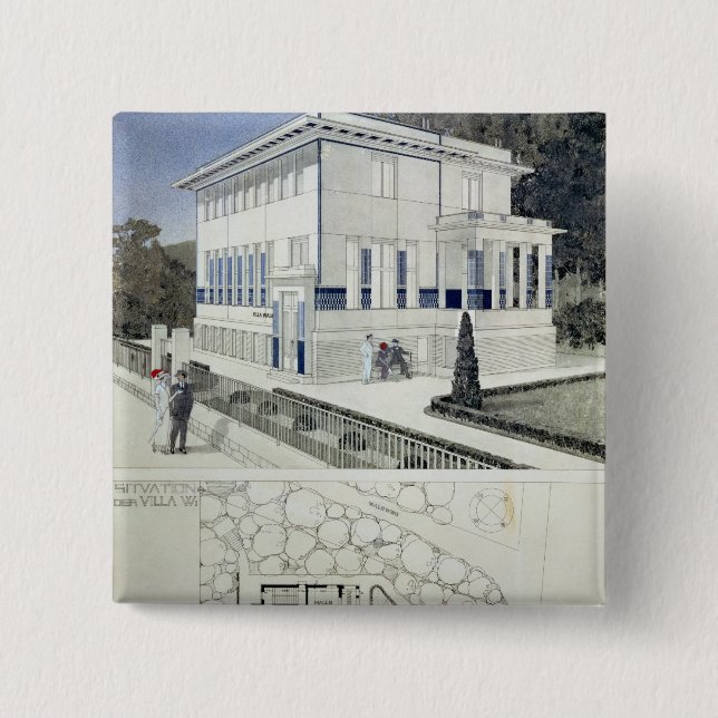 Landhaus Wagner, Wien Button (Vorderseite)