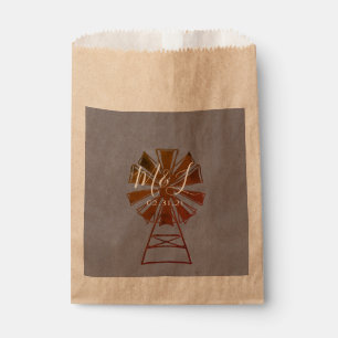 Landhaus-Windmühle Rustikale Hochzeit Geschenktütchen