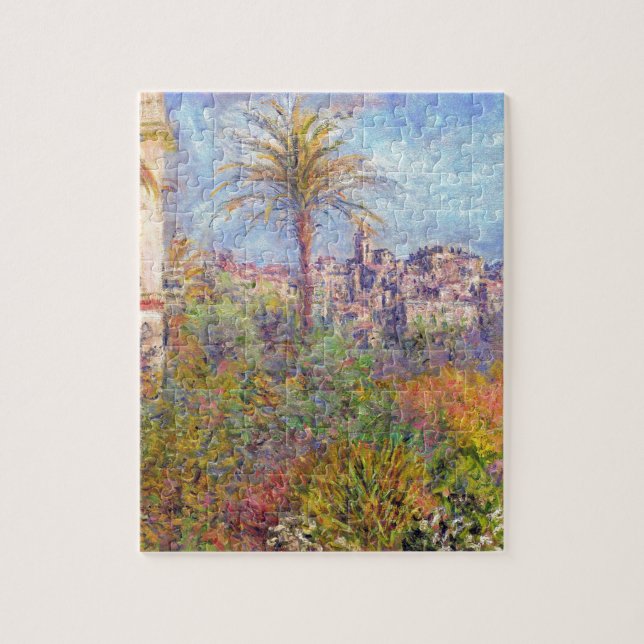 Landhäuser bei Bordighera 03 durch Claude Monet Puzzle (Vertikal)
