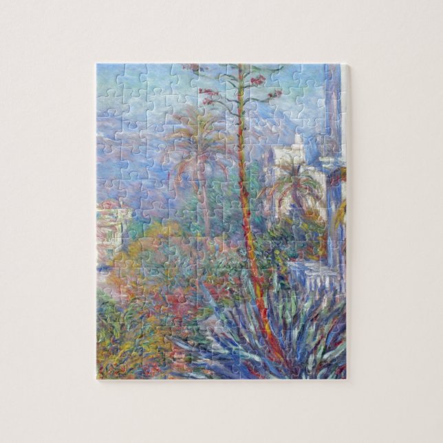 Landhäuser bei Bordighera durch Claude Monet Puzzle (Vertikal)