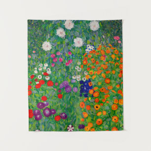 Landhausgarten Gustav Klimt Wandteppich