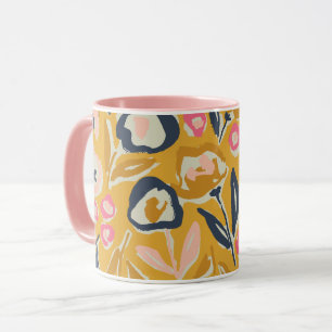 Landhausgarten Handgezeichnetes, fettes, tintenart Tasse