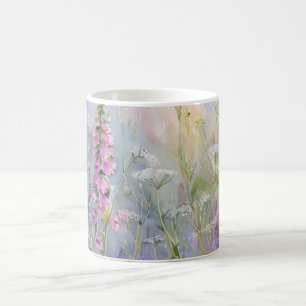 Landhausgarten-Wildblumen-Wraparound Kaffeetasse