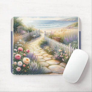Landhausgartenweg zum Meer Mousepad
