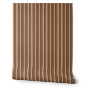 Landhausstil 1/4" Rustikale braune Streifen Tapete