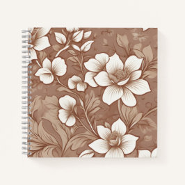 Landhausstil Blumenmuster Notizbuch