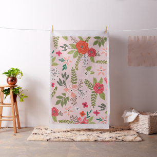 Landhausstil Blumenmuster Stoff