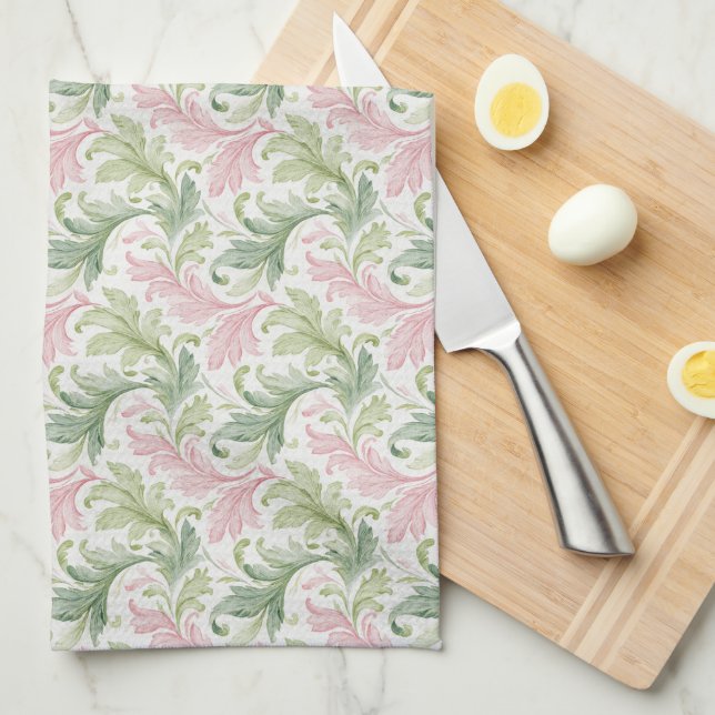 Landhausstil Paisley  Geschirrtuch (Viertel Falte)