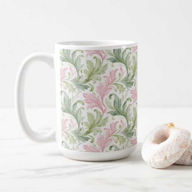 Landhausstil Paisley  Kaffeetasse (Mit Donut)