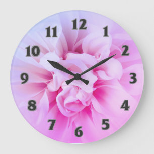 Landhausstil Rosa Traumhafte Dahlie Uhr