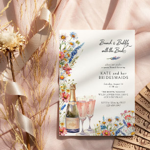 Landhochzeit Brautjungfern Brunch und Sekt Einladung