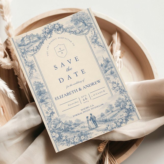 Landhochzeit im französischen Stil Save The Date (Von Creator hochgeladen)
