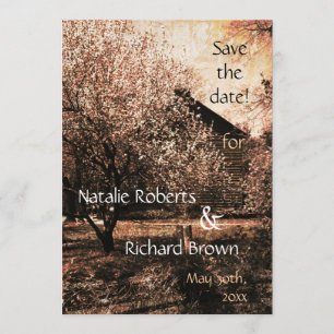 Landhochzeits-Einladungsschablone Einladung