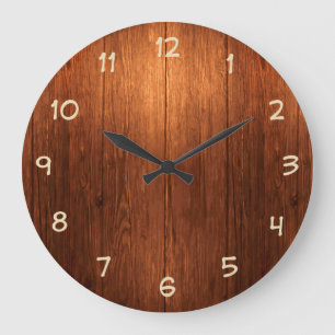 Landholz Schauküche Uhr
