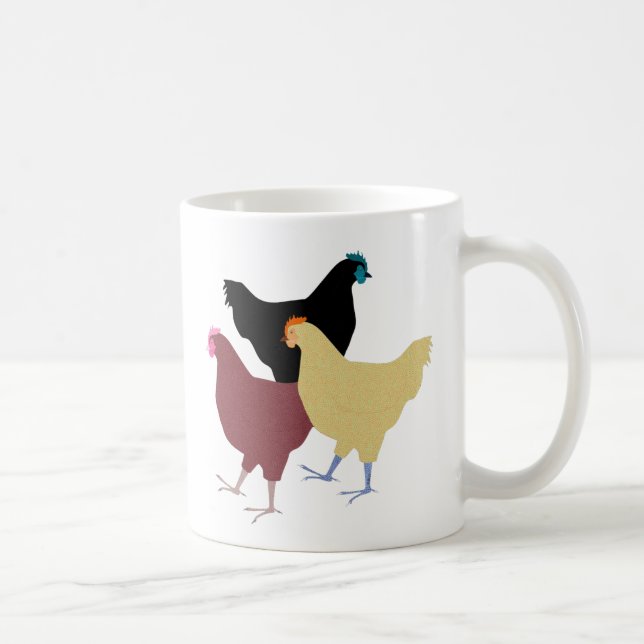 Landhühner-Tasse Kaffeetasse (Rechts)