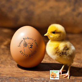 Landhühnerkuppel KETO EGGS Gummistempel