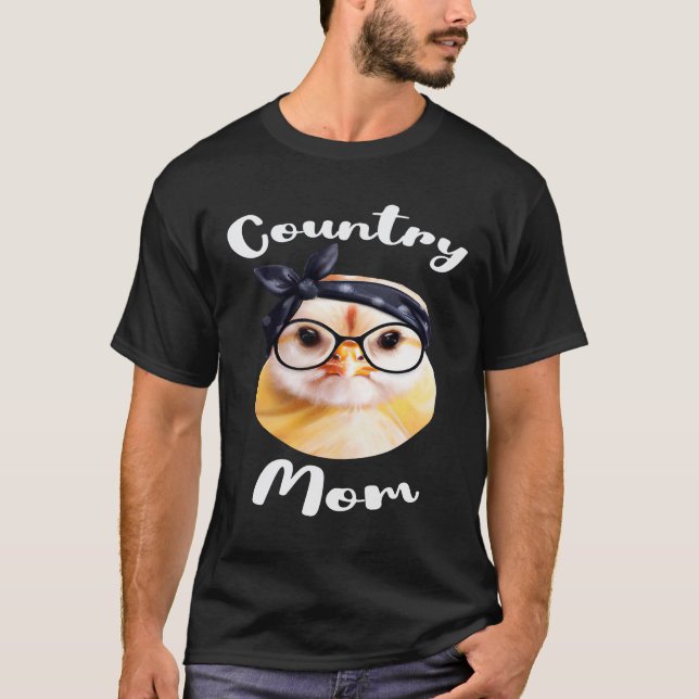 Landidom für Farm-Mom oder Kuh-Mutter vom Land T-Shirt (Vorderseite)