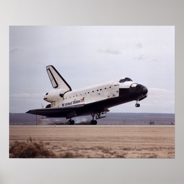 Landing of Space Shuttle Atlantis (STS-98) Poster (Vorne)