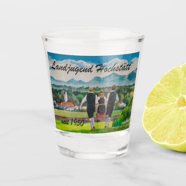 Landjugendfest Schnapsglas (Vorderseite)