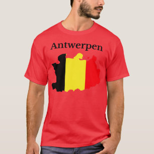 Landkarte Belgien Antwerpen T-Shirt
