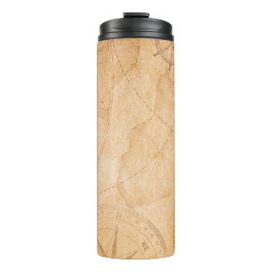 Landkarte für gealterte Piraten, Schatz,v Thermosbecher