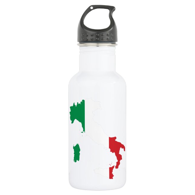 Landkarte Italien - Edelstahlflasche (Vorderseite)