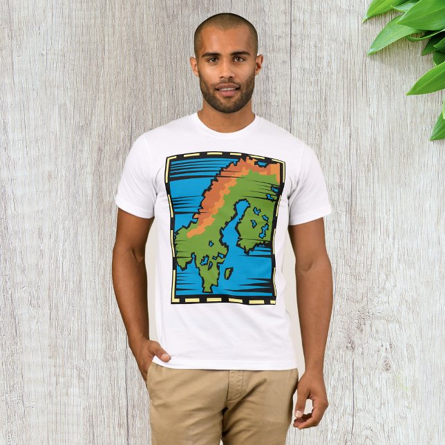Landkarte Mens T - Shirt (Von Creator hochgeladen)