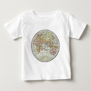 Landkarte Ost-Hemisphäre Globe Travel Art Baby T-shirt