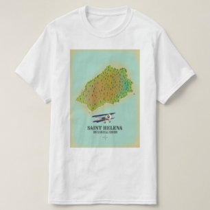 Landkarte Saint Helena British Overseas Territory T-Shirt