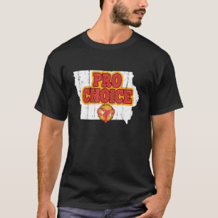 Landkarte Staat Iowa Abortion Feminist Pro Choic T-Shirt