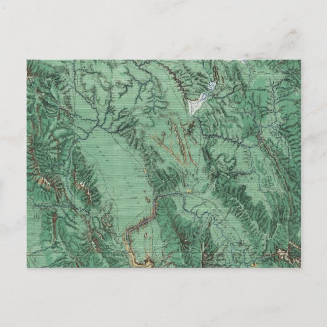 Landkarte von Idaho Postkarte (Vorderseite)