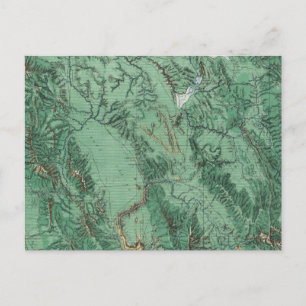 Landkarte von Idaho Postkarte