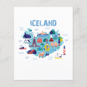 Landkarte von Island
