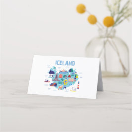 Landkarte von Island Platzkarte